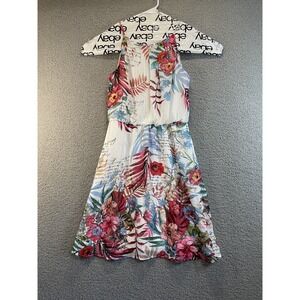 Tacera Medium Dress Womens  Short‎ Sleeve Floral